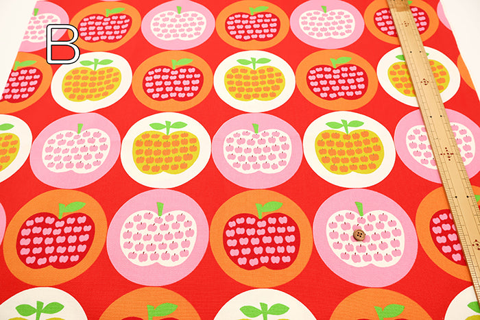 Cotton Oxford Fabric - Apple in Apple - nomura tailor