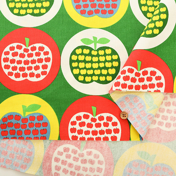 Cotton Oxford Fabric - Apple in Apple - nomura tailor