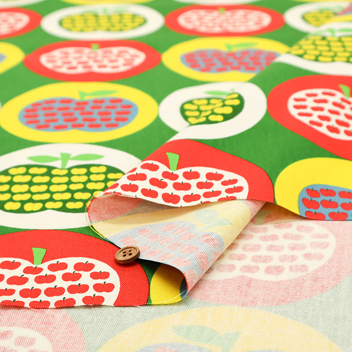Cotton Oxford Fabric - Apple in Apple - nomura tailor