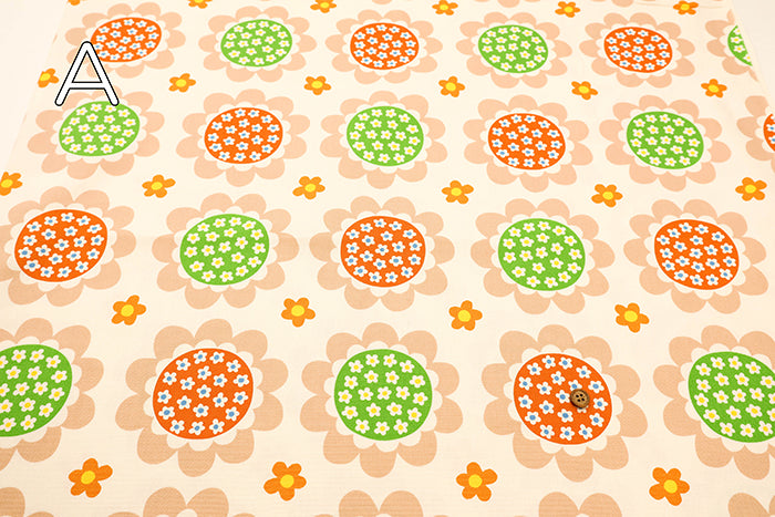 Cotton Oxford Fabric - Flower in Flower - nomura tailor