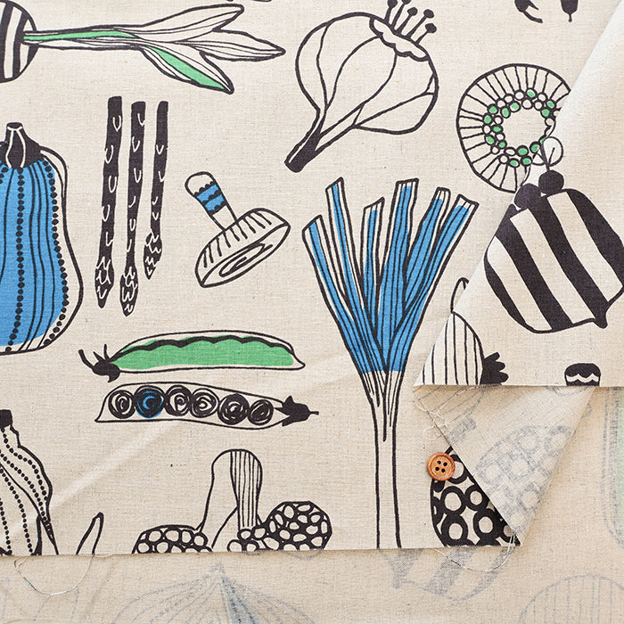 C/L Muslin printed Fabric Mattina - Mattina Vegetable - nomura tailor