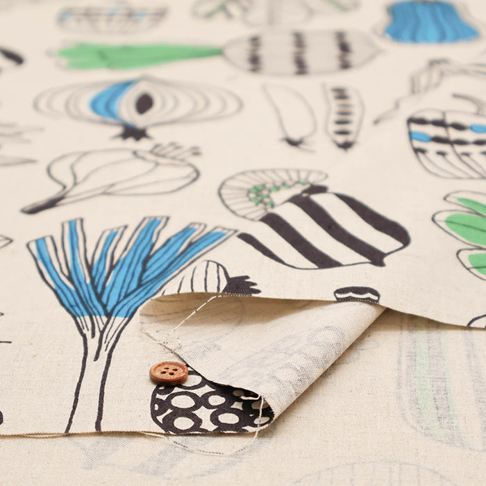 C/L Muslin printed Fabric Mattina - Mattina Vegetable - nomura tailor