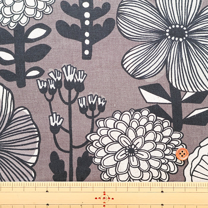 C/L Muslin printed Fabric Mattina - Flower - nomura tailor