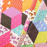 USA Cotton RUBY STAR SOCIETY OOH LUCKY LUCKY TUMBLING BLOCKS - nomura tailor