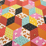 USA Cotton RUBY STAR SOCIETY OOH LUCKY LUCKY TUMBLING BLOCKS - nomura tailor