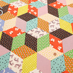 USA Cotton RUBY STAR SOCIETY OOH LUCKY LUCKY TUMBLING BLOCKS - nomura tailor