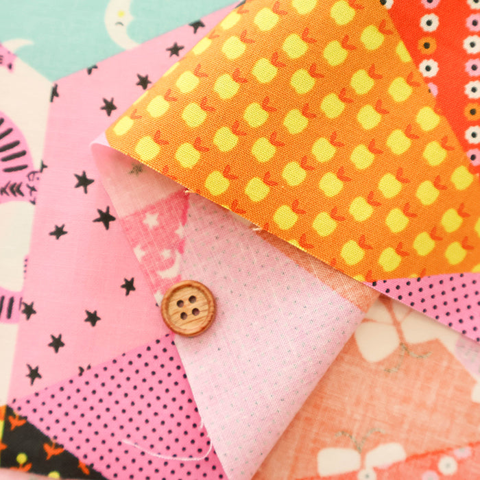 USA Cotton RUBY STAR SOCIETY OOH LUCKY LUCKY TUMBLING BLOCKS - nomura tailor