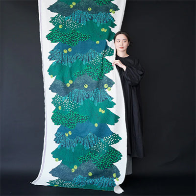 echino C/L Canvas Inkjet Printed Fabric - 2025 big christmas tree - nomura tailor