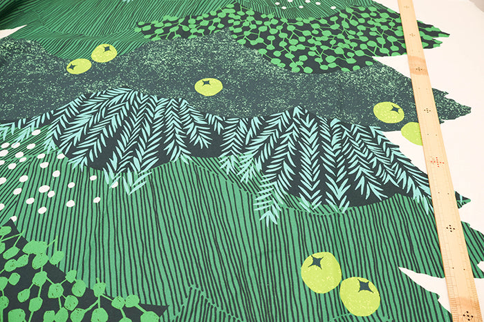 echino C/L Canvas Inkjet Printed Fabric - 2025 big christmas tree - nomura tailor