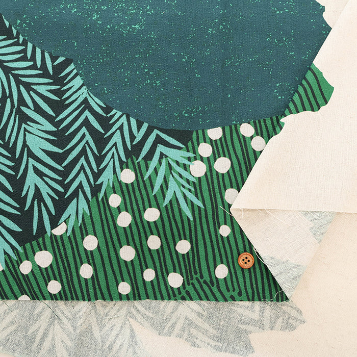 echino C/L Canvas Inkjet Printed Fabric - 2025 big christmas tree - nomura tailor