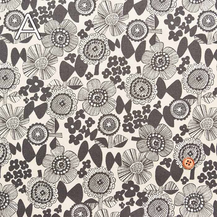 Cotton Oxford Printed Fabric - Linnea Flower - nomura tailor
