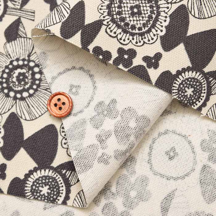 Cotton Oxford Printed Fabric - Linnea Flower - nomura tailor