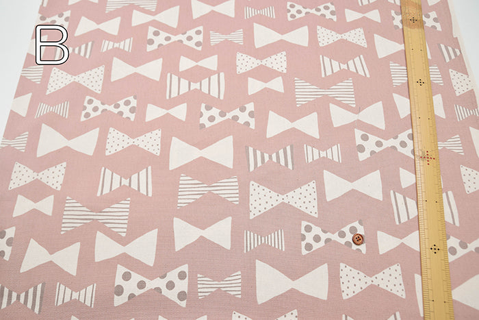 Cotton Oxford Fabric - Natural Girl Ribbon - nomura tailor