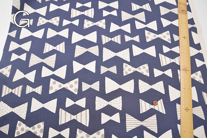 Cotton Oxford Fabric - Natural Girl Ribbon - nomura tailor
