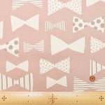Cotton Oxford Fabric - Natural Girl Ribbon - nomura tailor