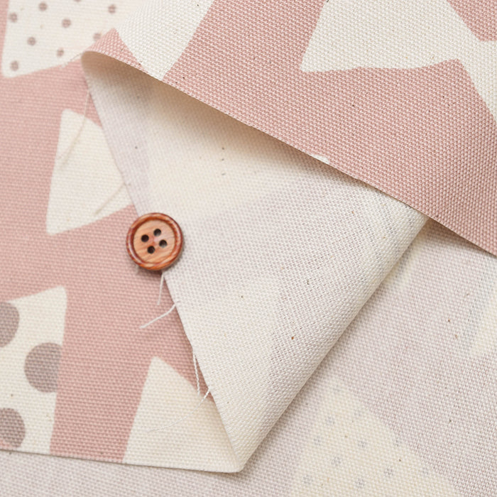 Cotton Oxford Fabric - Natural Girl Ribbon - nomura tailor