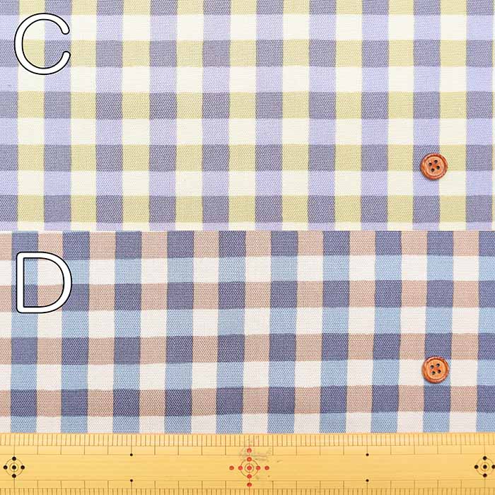 Cotton Oxford Fabric - Linnea Basic - Check - nomura tailor