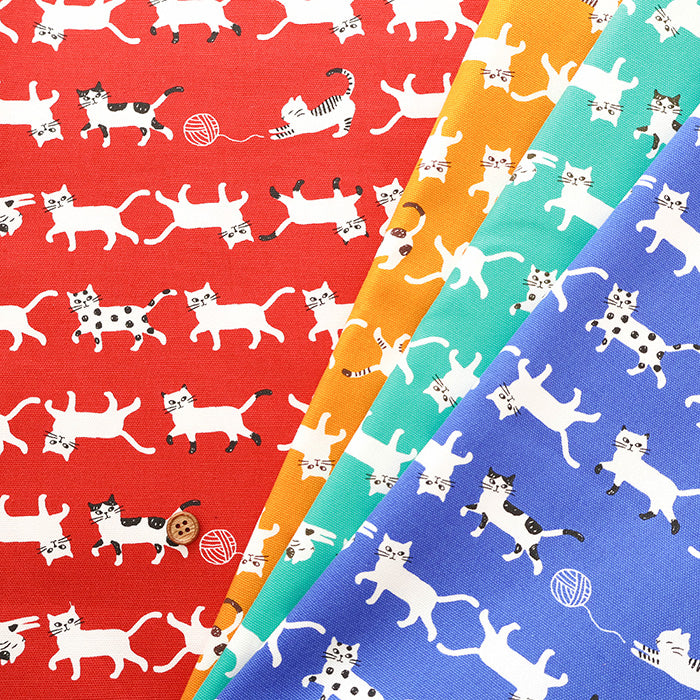 Cotton Oxford Fabric - Simple Palette Cat - nomura tailor