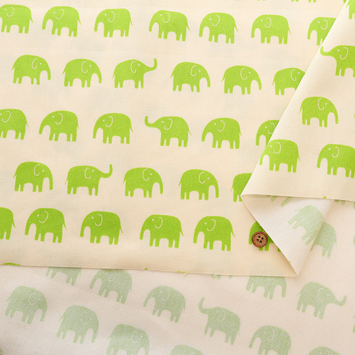 Cotton Oxford Fabric - Elephant - nomura tailor