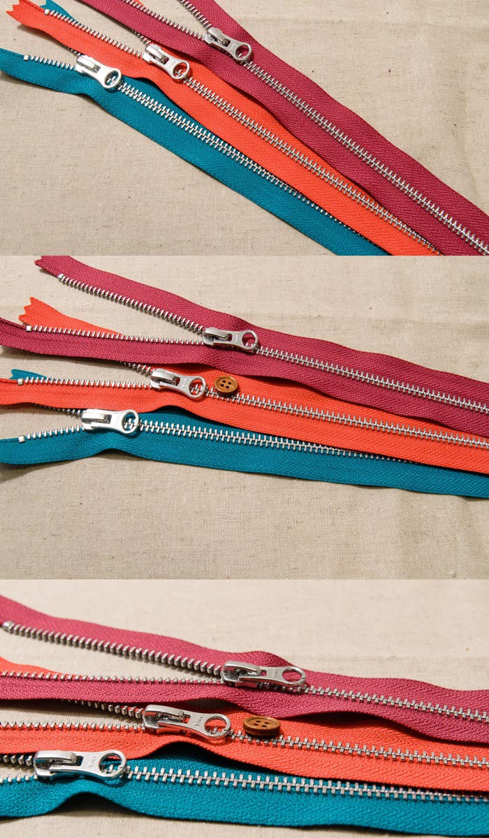 YKK Metal fastener 40cm (Silver) Nomura Original (No. 5 size) - nomura tailor