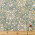 gold brocade tortoise shell flower - nomura tailor