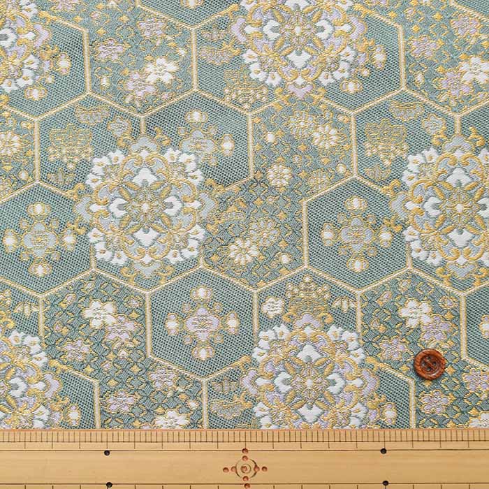 gold brocade tortoise shell flower - nomura tailor
