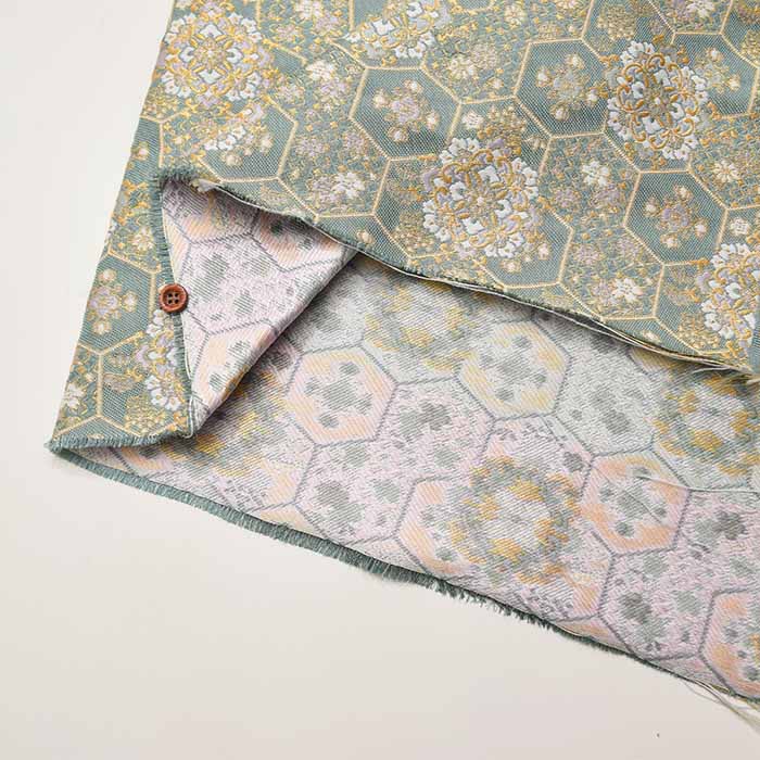 gold brocade tortoise shell flower - nomura tailor