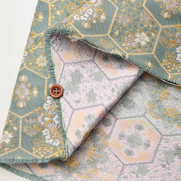 gold brocade tortoise shell flower - nomura tailor
