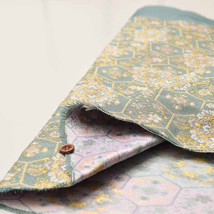 gold brocade tortoise shell flower - nomura tailor