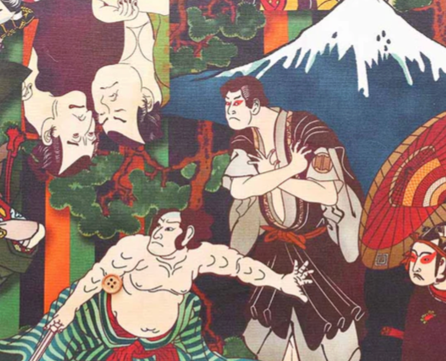 Handmade works from Japanese pattern Kabuki and Dragonfly