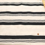 Made in Italy Linen Blend Border Fabric - nomura tailor