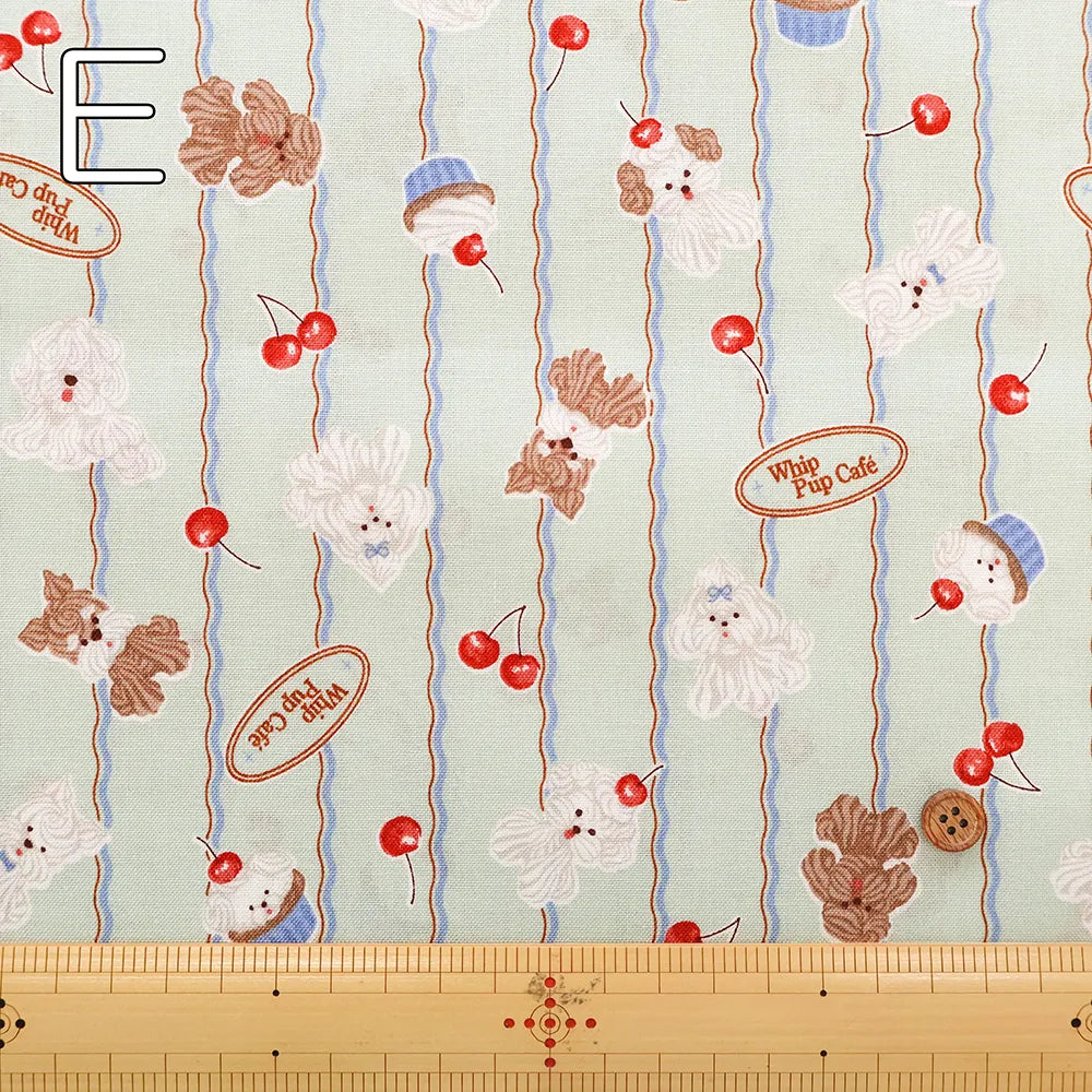 Cotton Sheeting Printed Fabric - Whip Dog - nomura tailor