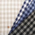 Washer-Finished C/L Block Check Fabric (Small) - nomura tailor