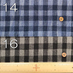 Washer-Finished C/L Block Check Fabric (Small) - nomura tailor