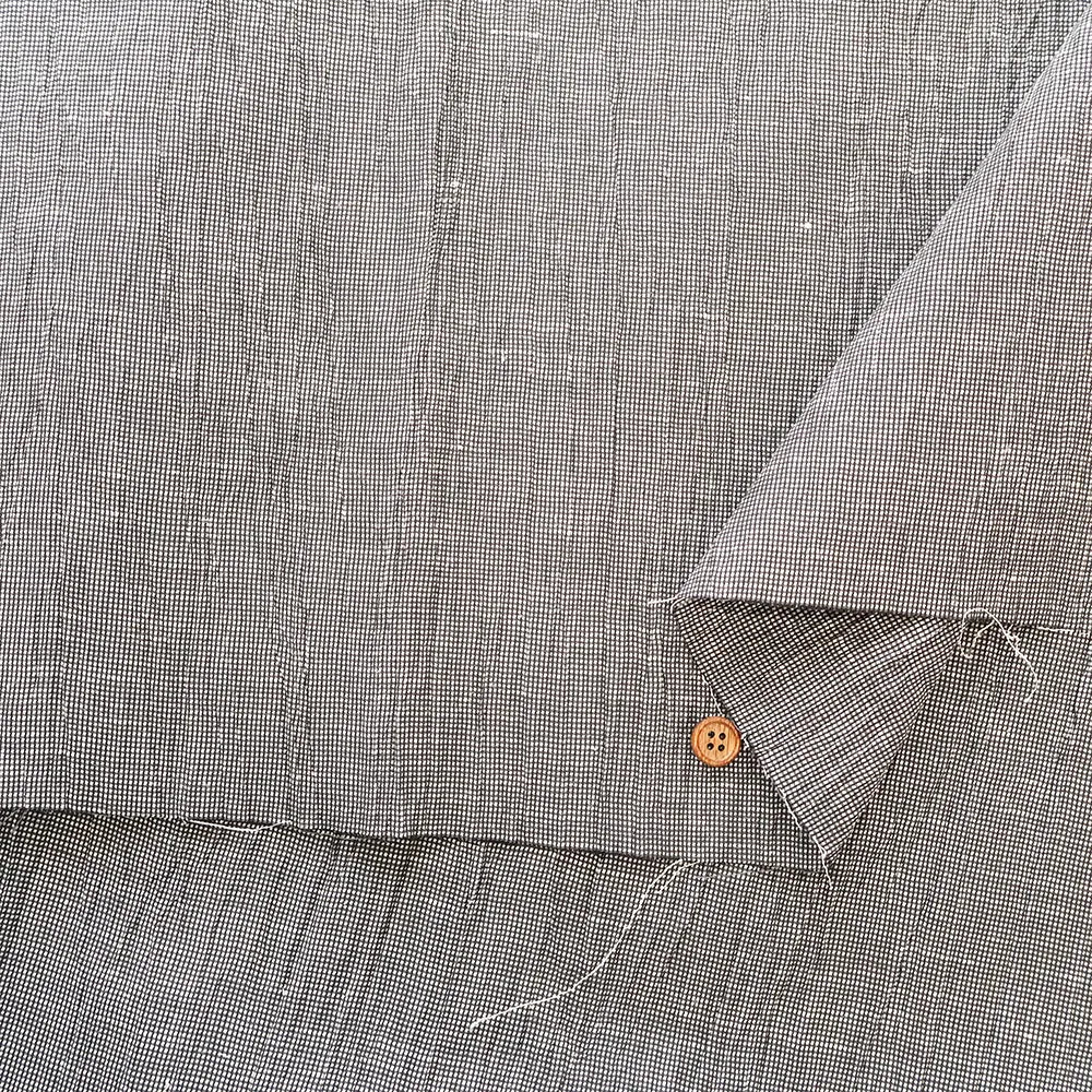 Yarn-dyed Linen Washer Fabric -Check - nomura tailor