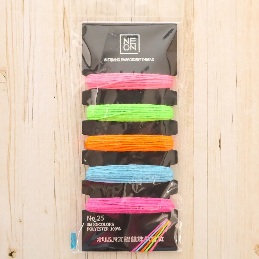 NEON Embroidery Thread Set - Bubble Gum - nomura tailor