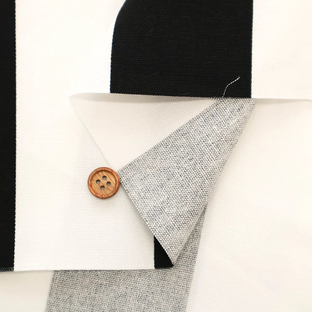 Cotton Oxford Printed Fabric LooPooL - Stripe - nomura tailor