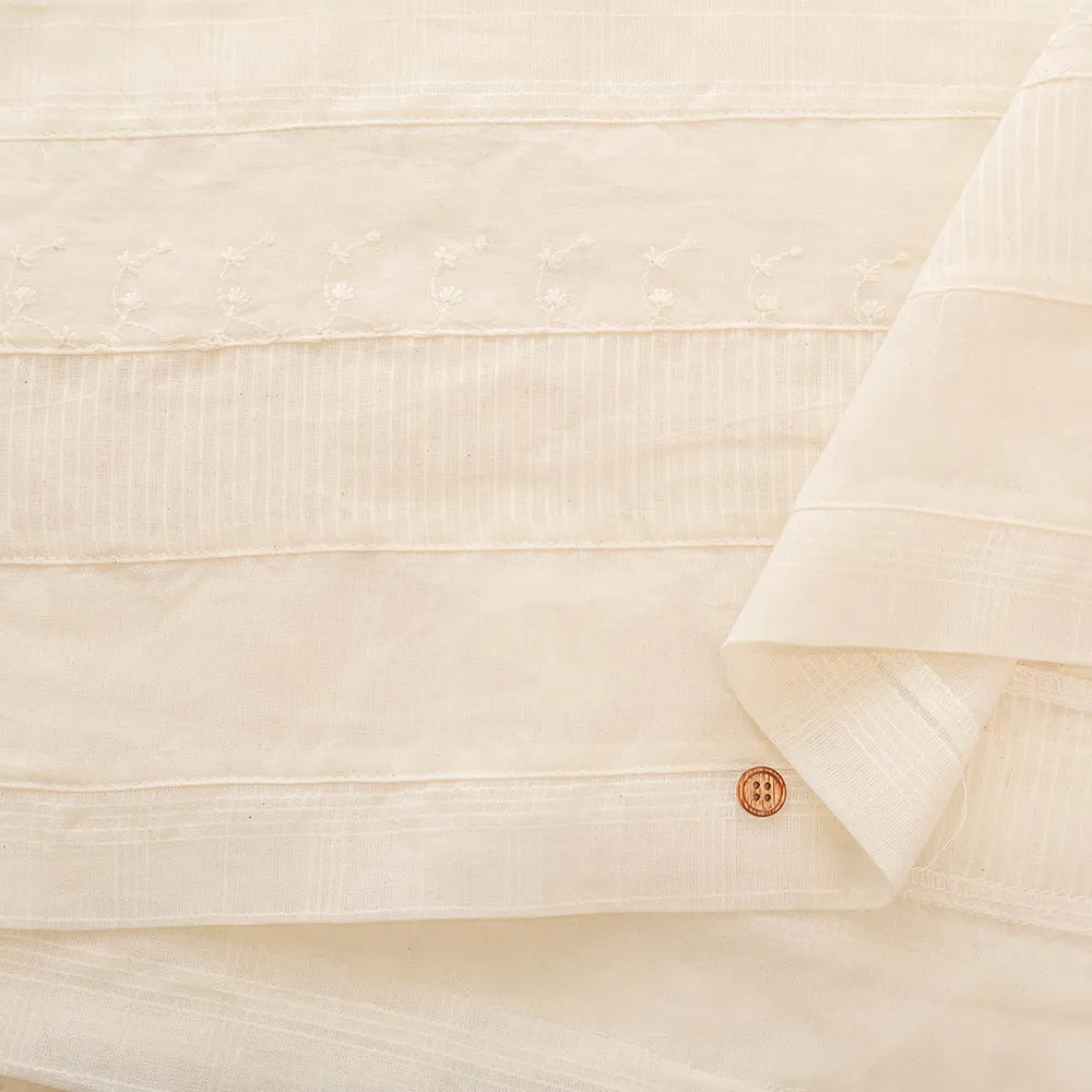 Made in India Cotton Voile Patchwork Fabri - Border - nomura tailor