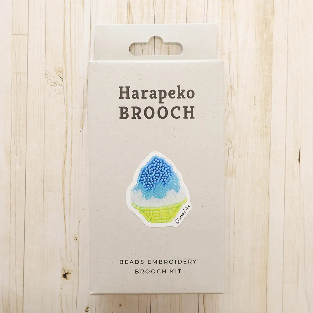 Bead Embroidery Kit Hungry Brooch - Shaved Ice - nomura tailor