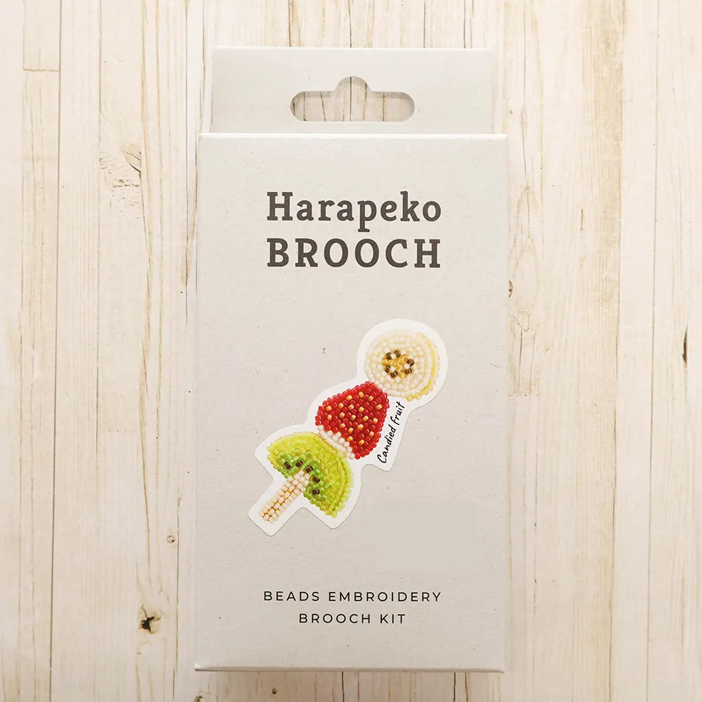 Bead Embroidery Kit Hungry Brooch - Candied Fruit - nomura tailor