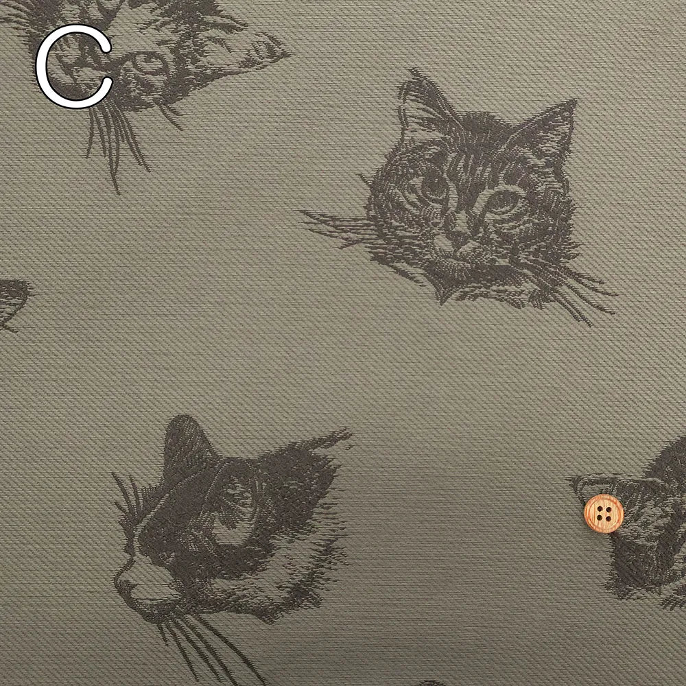 Polyester Jacquard Fabric - Cat - nomura tailor