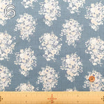 Cotton Unbleached Sharting Printed Fabric - Floral Harmony - nomura tailor