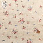 C/L Canvas Printed Fabric - Flowers - nomura tailor