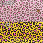 Neon Print Cotton Sharting Fabric - Leopard - nomura tailor
