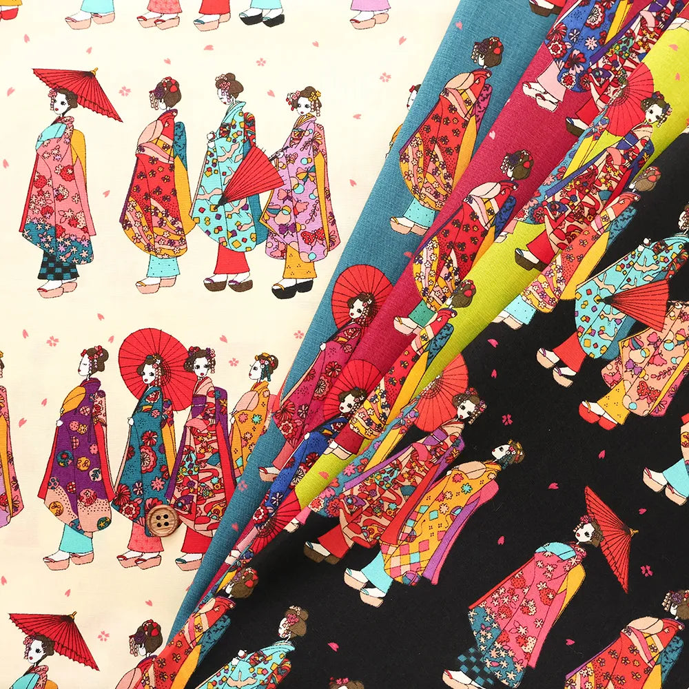 Cotton Broad Printed Fabric komachi - nomura tailor