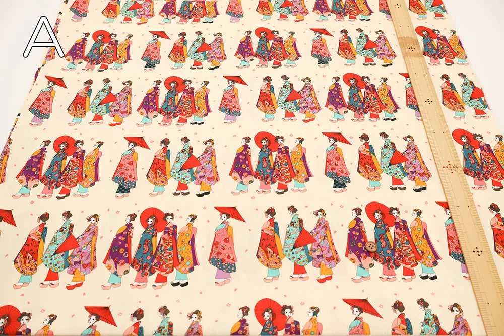 Cotton Broad Printed Fabric komachi - nomura tailor