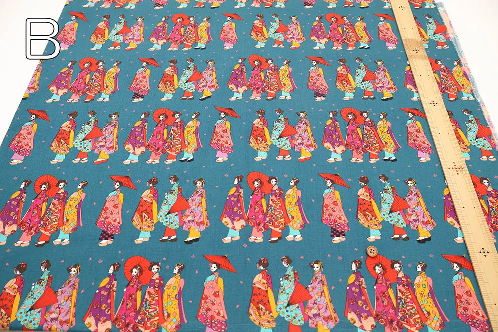 Cotton Broad Printed Fabric komachi - nomura tailor