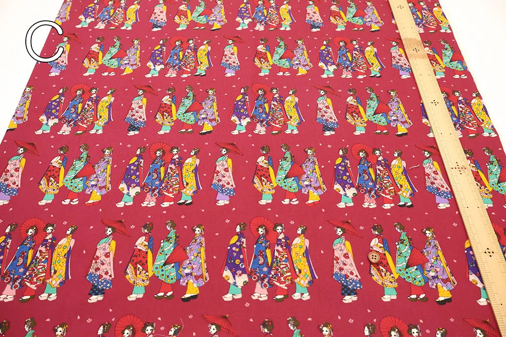Cotton Broad Printed Fabric komachi - nomura tailor