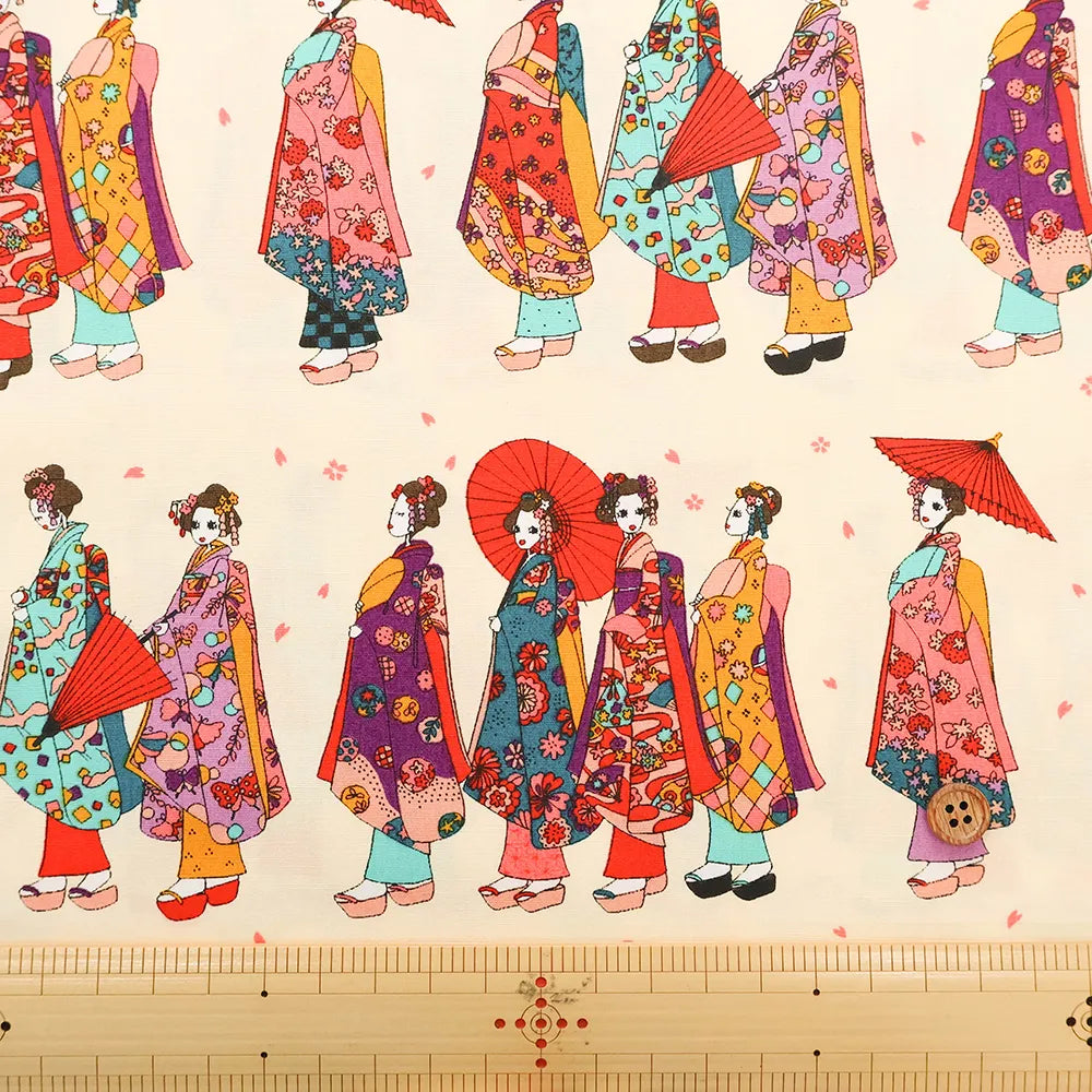 Cotton Broad Printed Fabric komachi - nomura tailor
