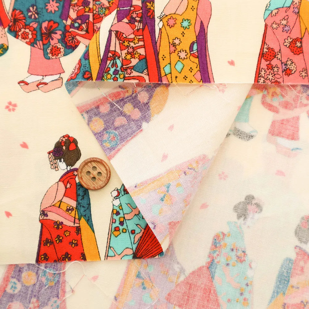 Cotton Broad Printed Fabric komachi - nomura tailor